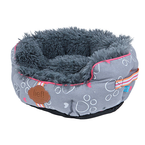 Lief honden - kattenmand - girls - roze - grijs