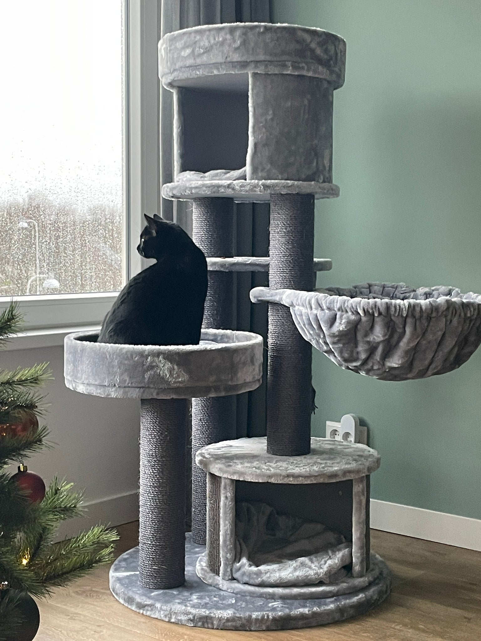 Boony krabpaal Kamet grijs/antraciet, 135 cm