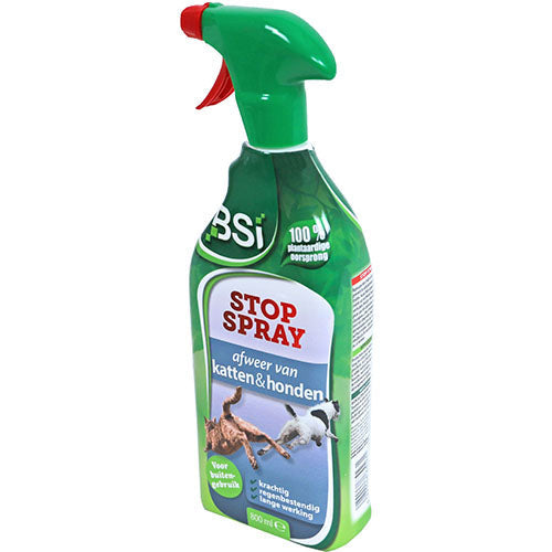 BSI - Stop Spray voor het verjagen van katten en honden - Langdurig actief - 800 ml