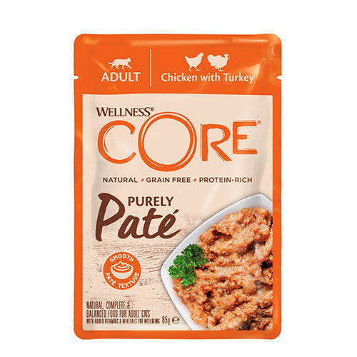 Wellness Core kattenvoer - pate Purely natte voeding 85 gram