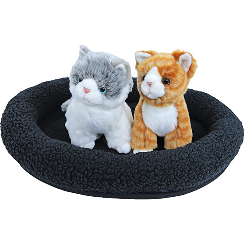 Kattenmand Schapenwol - 48 cm - Zwart