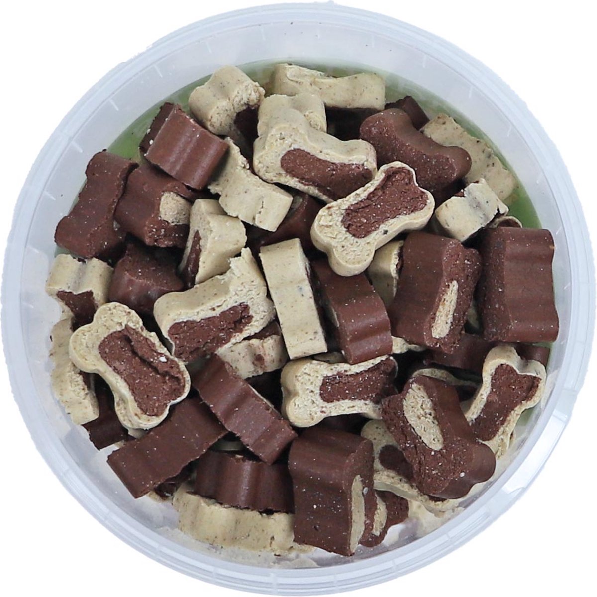 Boony hondensnoepjes semi moist duo bones lam/rijst, emmer a 500 gram