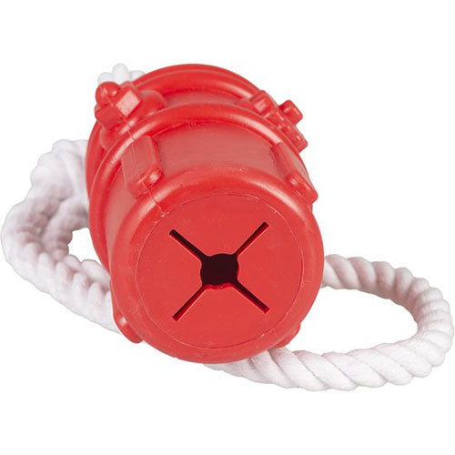 Duvoplus Smurfen - Rubberen Snackspeeltje met Touw - 34x6x6 cm