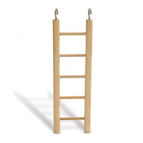 Beeztees Houten vogel ladder met 6 treden - 28 cm