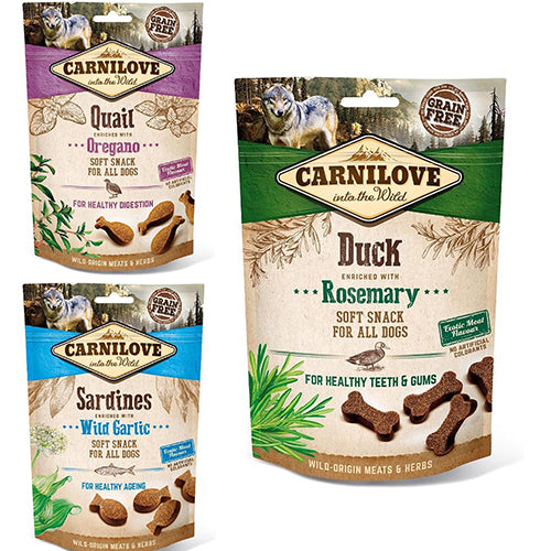 Carnilove soft snack 200 gram - 3 smaken