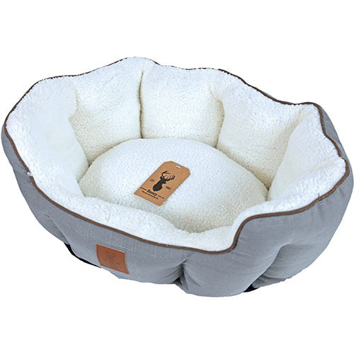 Boony „Est 1941“ Highland Grey – Hunde- oder Katzenbett – 3 Größen