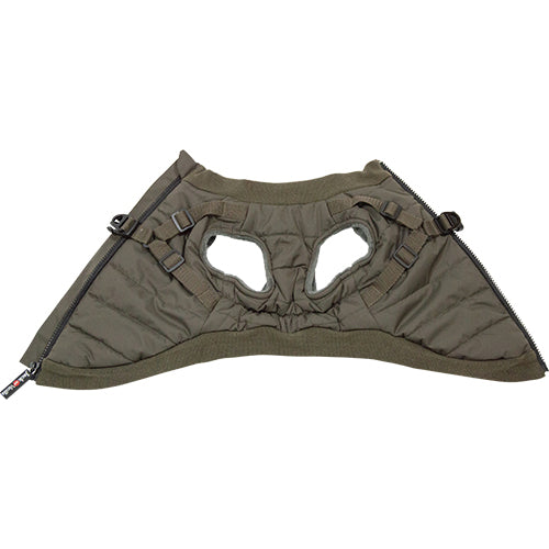 Jack and Vanilla Hondenjas Puffer met Harnas/Tuigje - Bruin - Verkrijgbaar in 5 maten