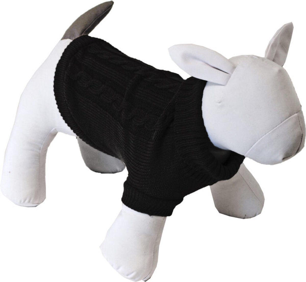 Boony dog fashion honden kabeltrui zwart