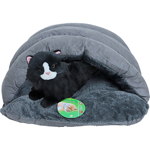 De Boon - Pluche Slaapzak voor Hond Kat of Knaagdier - Grijs - 2 Maten