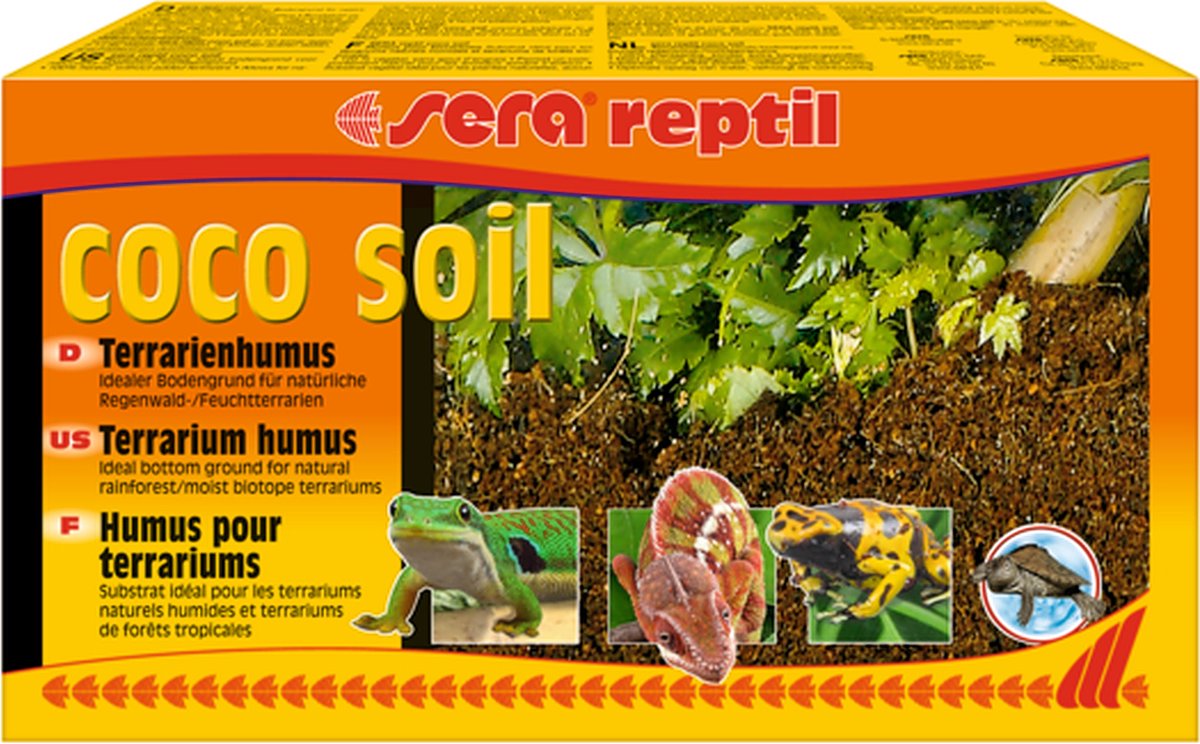 Sera Reptil Coco Soil - Terrariumhumus van kokosvezels - 1 blok voor 8 liter