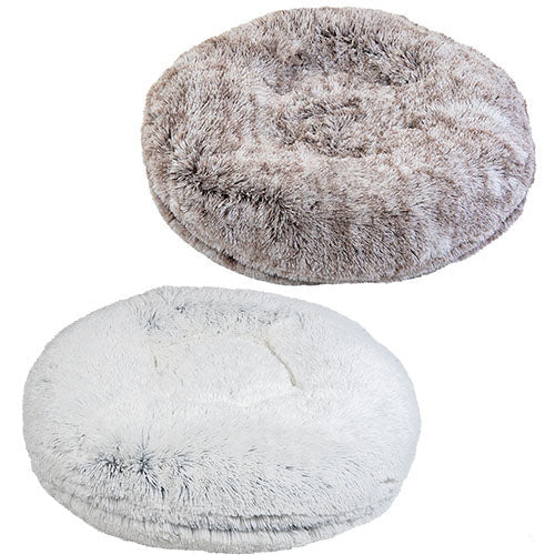 Animal Boulevard Soft Bed Long Plush Donut mand voor honden of katten - 2 kleuren en 3 maten