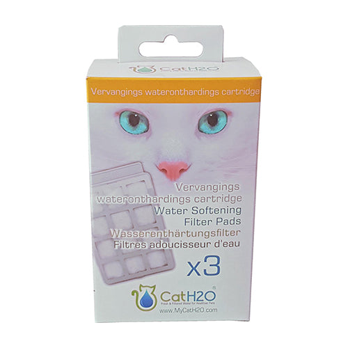 Katzen- und Hunde-Wasserfilterkartuschen mit Wasserenthärter für Wassertanks, 3er-Pack