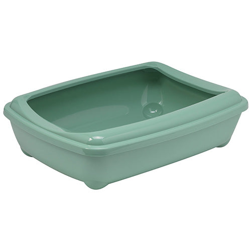 Moderna Katzentoilette mit Rand – Maße: 57 x 43 x 15 cm – Erhältlich in 3 Farben