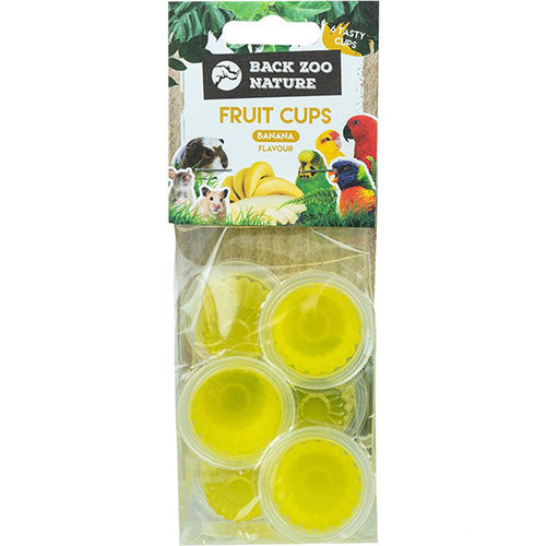 Fruitcups in verschillende smaken voor vogels per 6 stuks