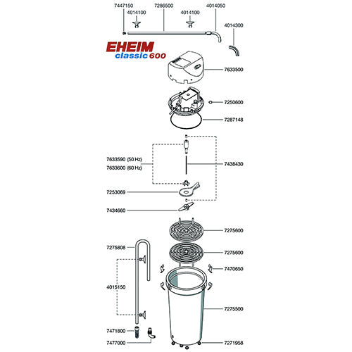 Eheim buitenfilter Classic met filtermassa