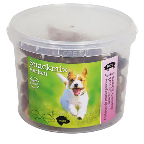 Natuurlijke Snackmix in emmer van 500 gram - Keuze uit Kip, Rund, Varken of Eend