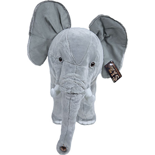 Boony Natural Decoration olifant pluche staand, 75 cm.