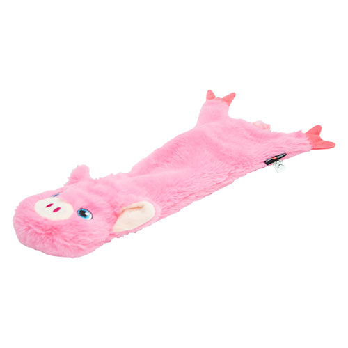 Jack and Vanilla Flatties Honden Knuffel - Knisperend Varkentje - Verkrijgbaar in 3 maten