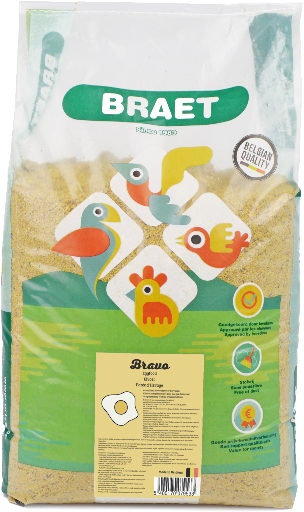 Opfokvoer eivoer geel Bravomix 4 - 15 kg