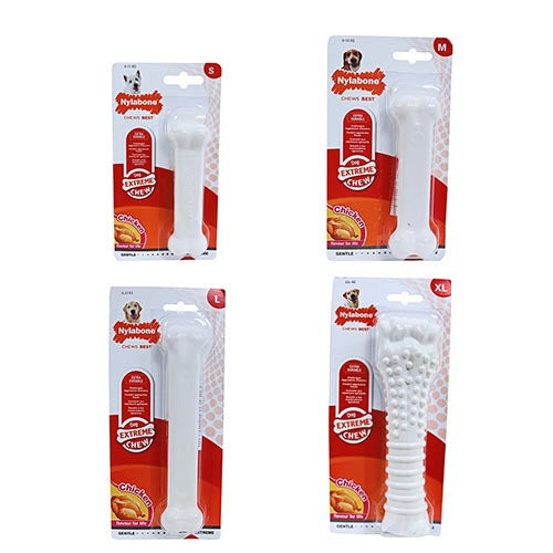 Nylabone dura chew harde bijters regular kip