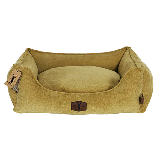 Boony est1941 hondenmand orthopedisch Ochre geel