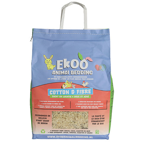 Ekoo Animal Bedding Cotton & Fibre Bodembedekking - 30 Liter