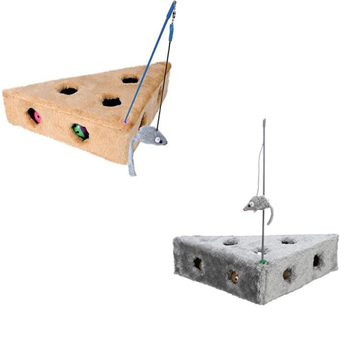 Trixie Cat's Cheese Met Speelhengel & Speelballen - Assorti - 36x26x8 cm