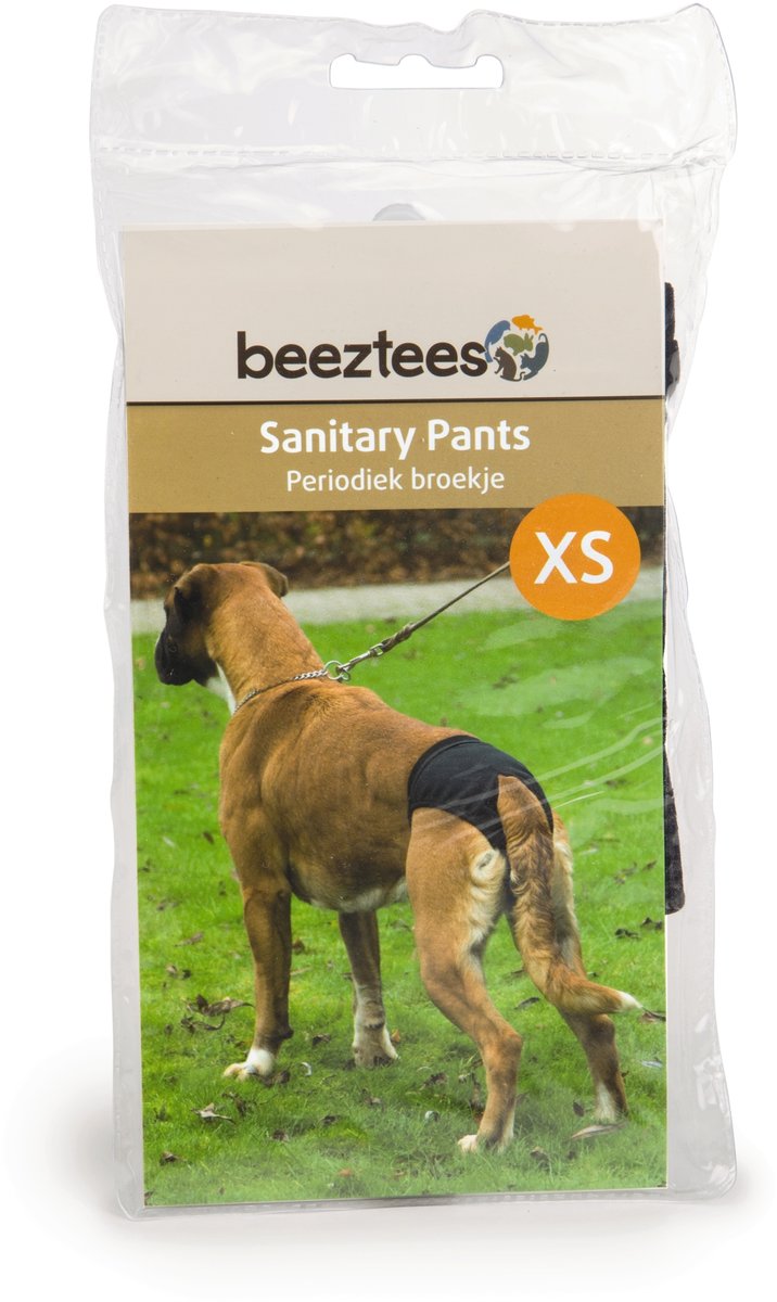 Beeztees Periodenhose - Hund - Schwarz - XS - 32-37 cm