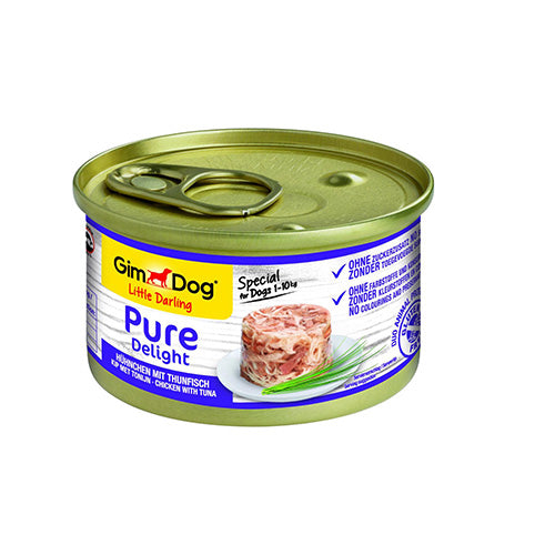 Gimdog Pure Delight Huhn mit Thunfisch 85gr