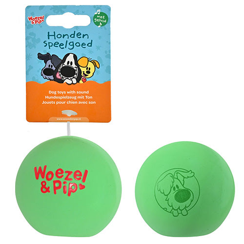 Woezel & Pip Hundespielzeug – Latexball 7,5 cm – Erhältlich in 4 Farben