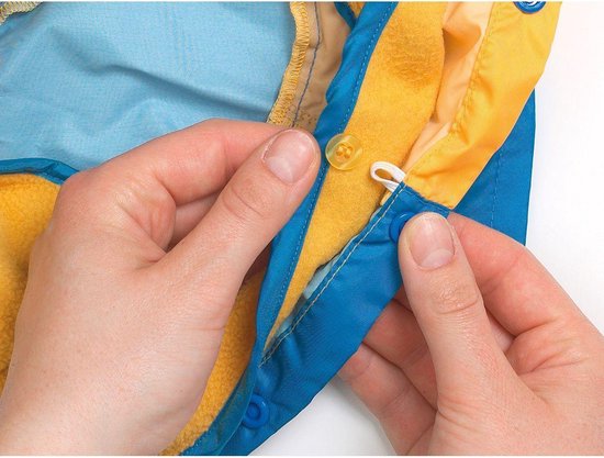 Karlie Regenjas Tex blauw - geel