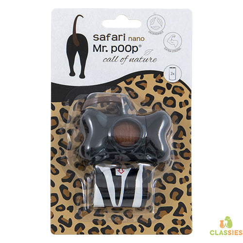 Mr Poop poepzakhouder safarimotief + 2 rolletjes