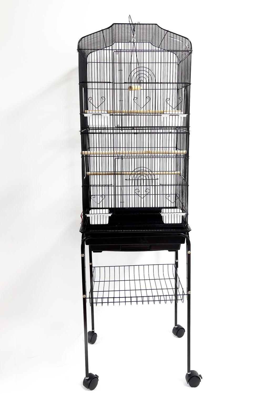 Peep vogelkooi op voet 46 x 36 x 154 cm