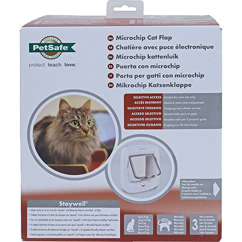 Petsafe kattendeur kattenluik microchip wit of bruin