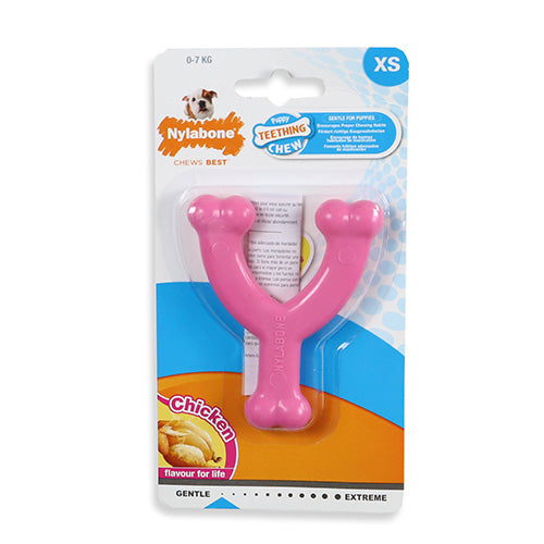 Nylabone Puppy dental wishbone of bot xs kip