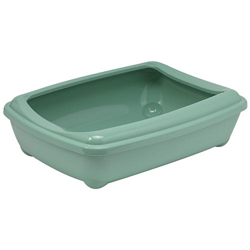 Moderna Katzentoilette mit Rand – Maße: 42 x 31 x 13 cm – Erhältlich in 3 Farben