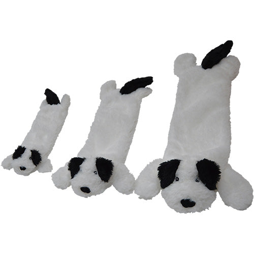 Animal Boulevard Klassisches Hundespielzeug – Woofles Plüsch-Border Collie Flattie mit Cruchy – Erhältlich in 3 Größen