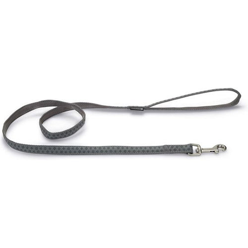Beeztees Mac Leder-Hundeleine - Grau - 120 cm x 15 mm
