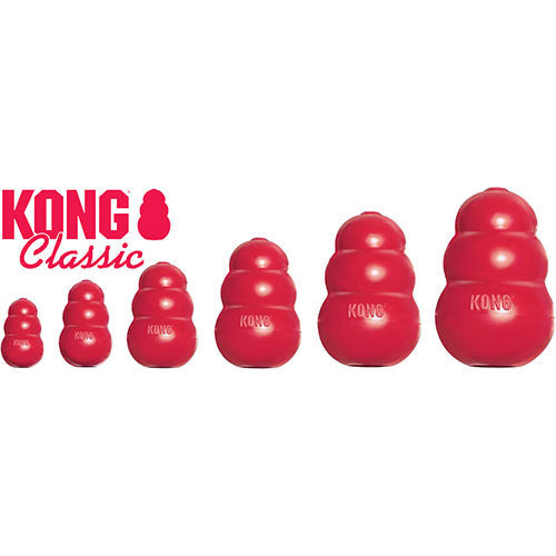 Kong Classic Rubber Rood in 5 maten