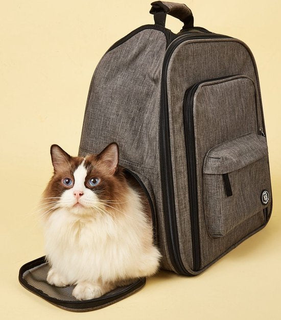 Fofos - uitbreidbare rugzak - grijs 36 x 27 x 40 cm grijs