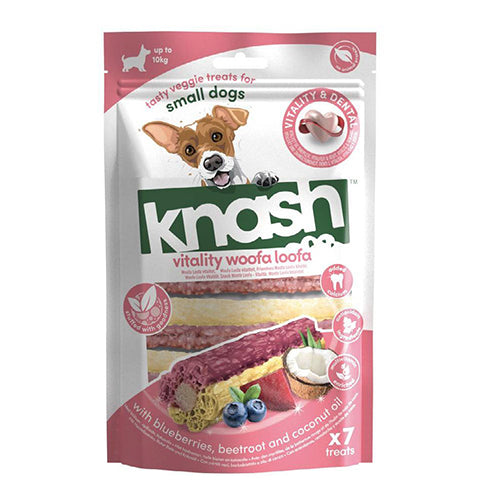 Knash Woofa Loofa Vitality mit Blaubeere und Rote Bete – 7er-Packung S oder M