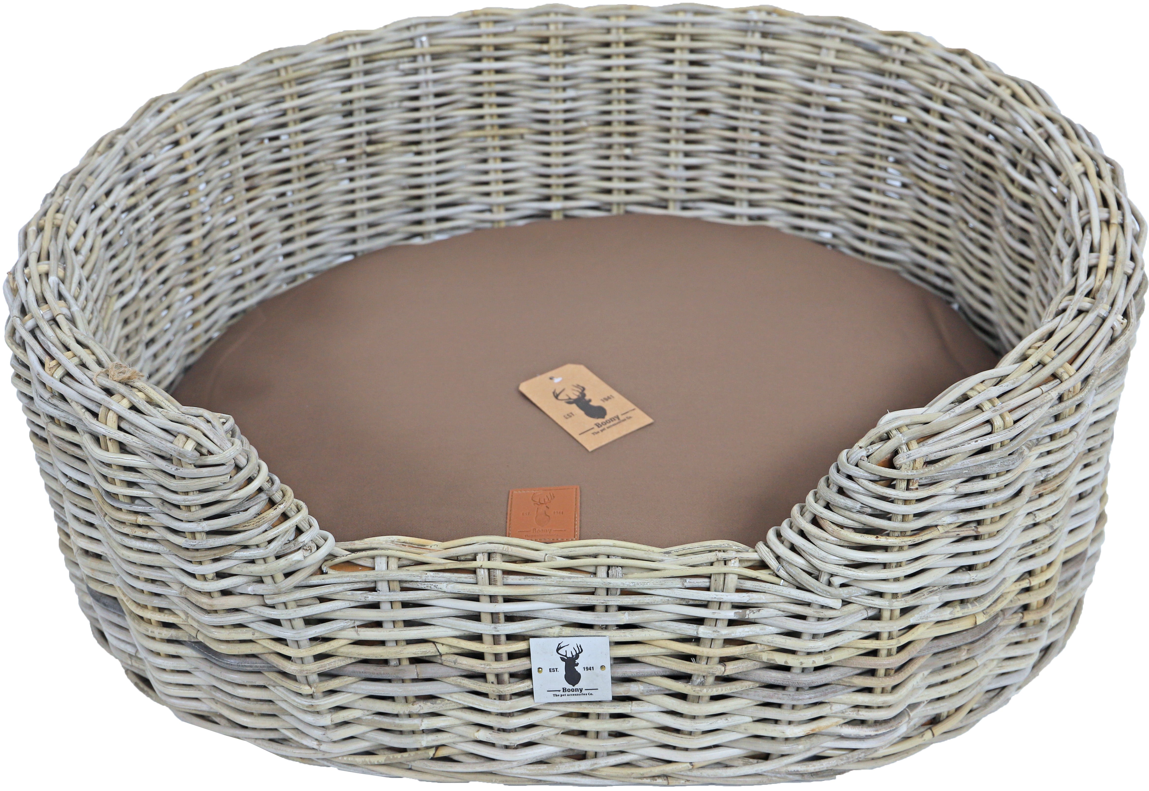 Boony Est1941 ligkussen ovaal bruin