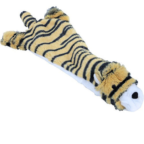 Knuffel platte pluche Tijger 2 maten