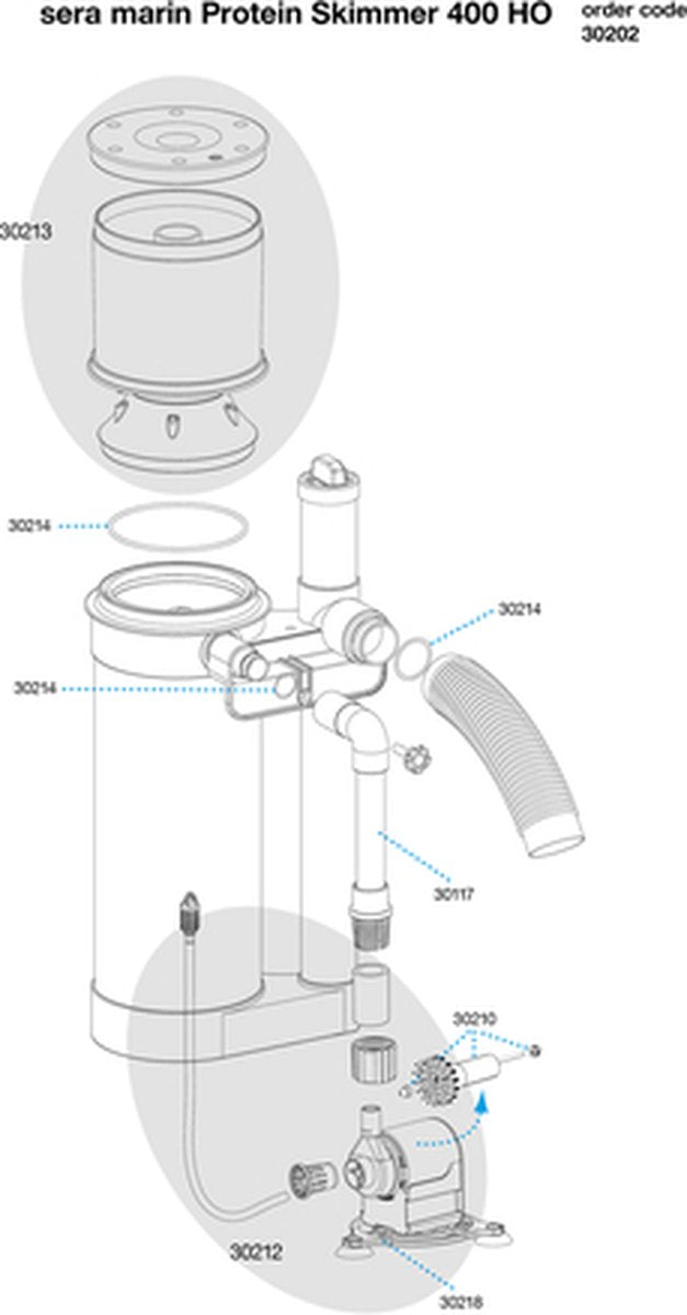 Sera marin Protein Skimmer HO 400