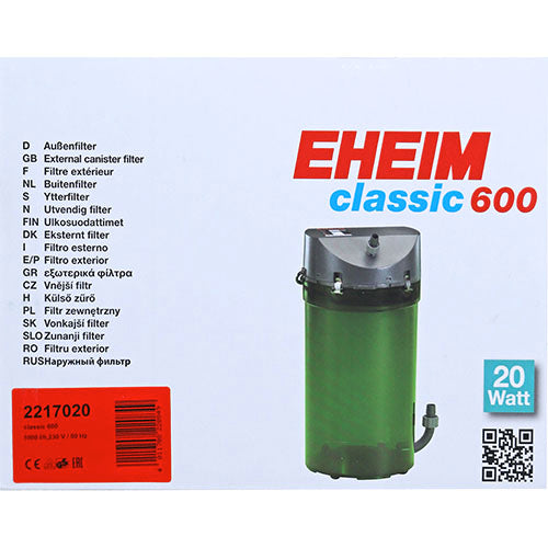 Eheim buitenfilter Classic met filtermassa