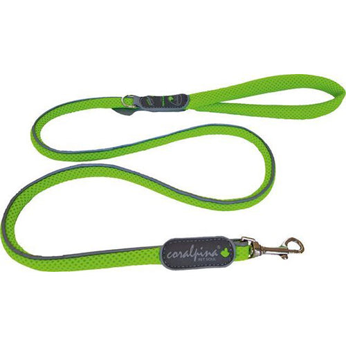 Coralpina Cinquetorri Hondenriem - Fluo Groen - 18 mm/110 cm