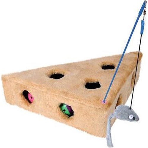 Trixie Cat's Cheese Met Speelhengel & Speelballen - Assorti - 36x26x8 cm