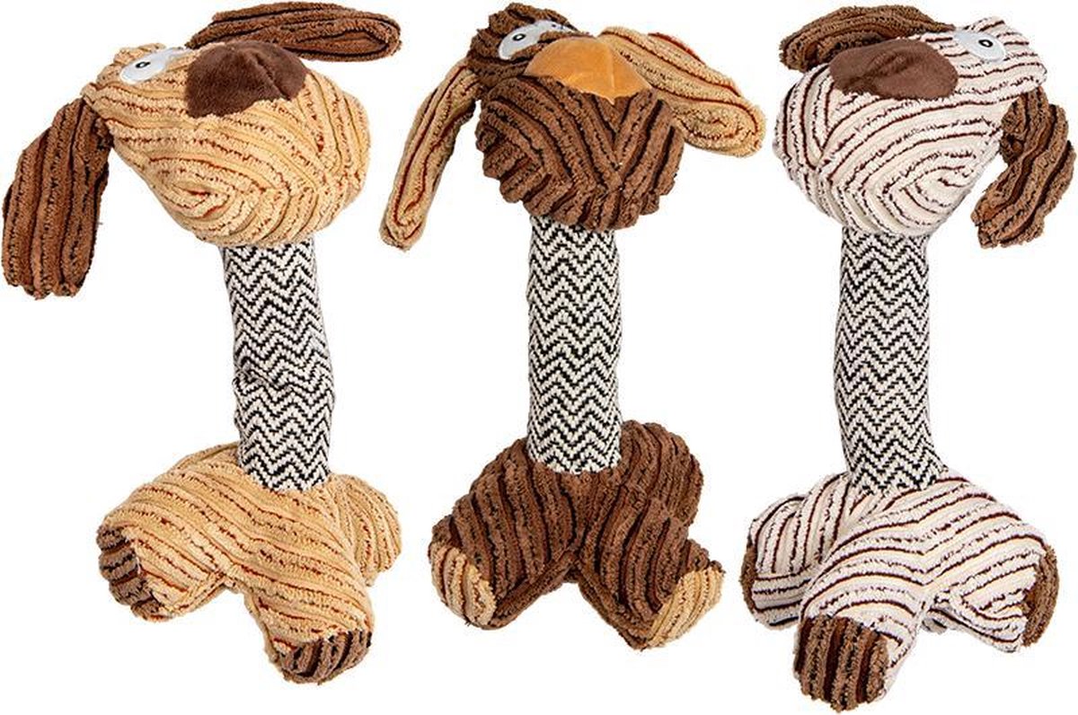 Jack And Vanilla - Speelgoed - Velveties Hond - Assorti - 25cm