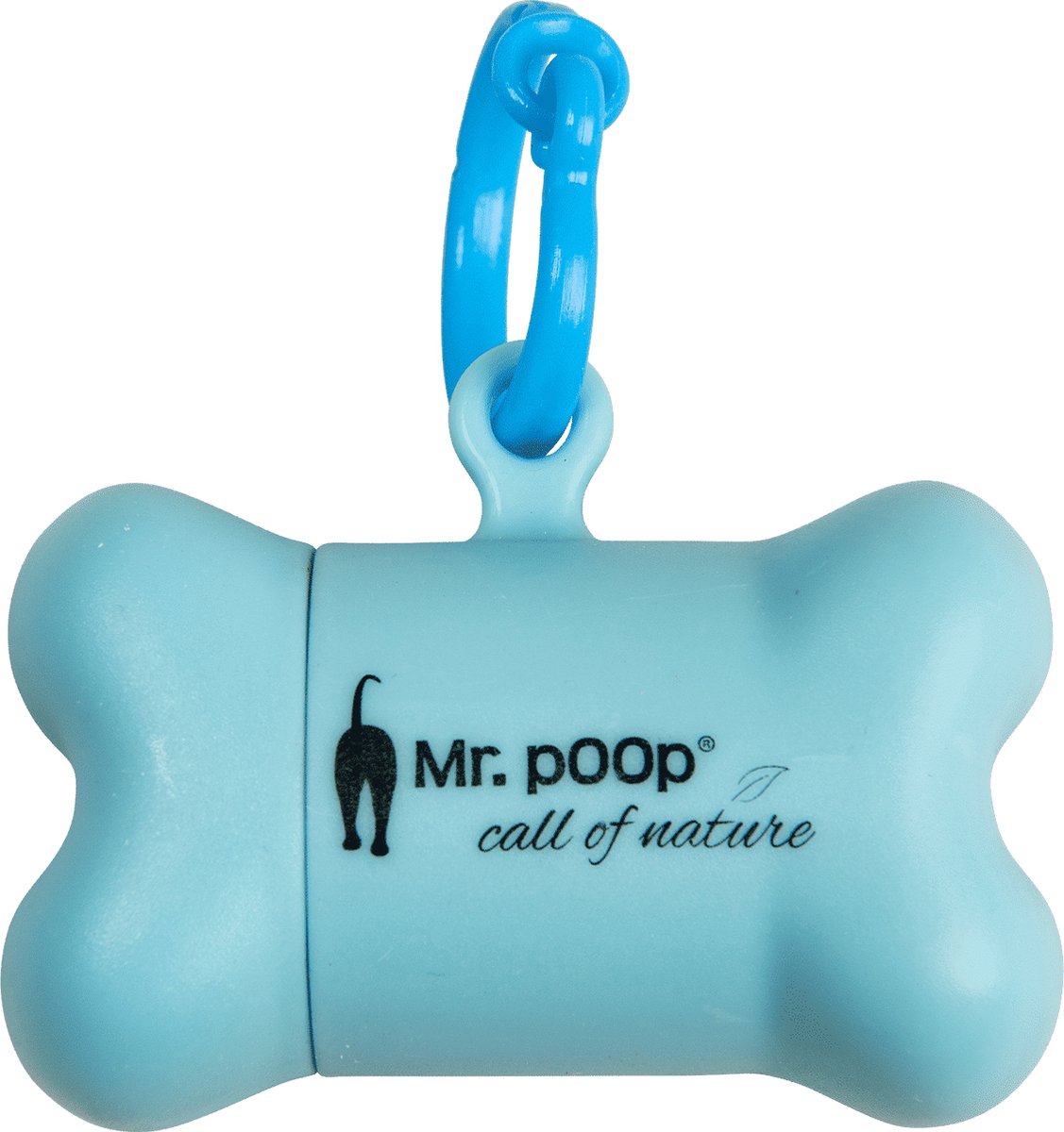 Mr.POOP IBIZA Nano Houder blauw + 2 Rolletjes met geur