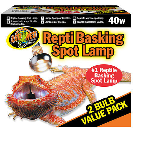 Zoomed basking spot lamp value pack 2x - 40 - 60 - 100 watt